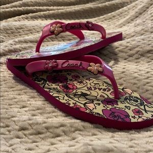 Coach flip flops